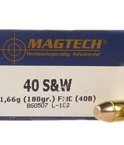 Magtech .40 S&W Ammo 180 Grain Full Metal Jacket